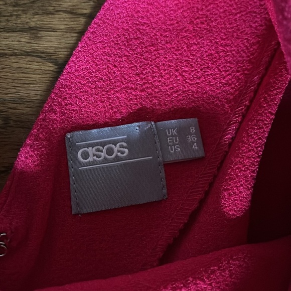 Asos Badgley Mischka Midi Pink Dress Size 4 - Picture 14 of 16